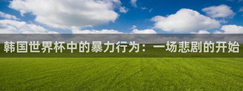 西超杯直播：韩国世界杯中的暴力行为：一场悲剧的开始