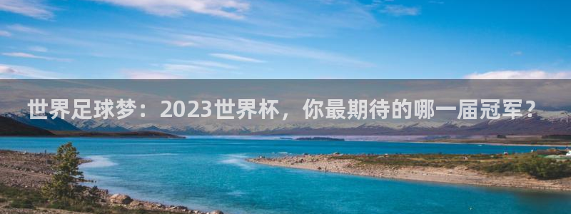 2026世界杯中国队：世界足球梦：2023世界杯，你最期待的哪一届冠军？